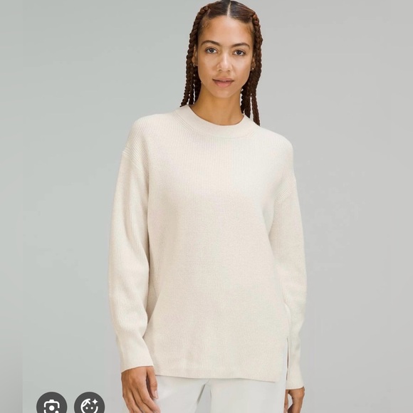lululemon athletica Sweaters - Lululemon Cream Crew Wool Sweater